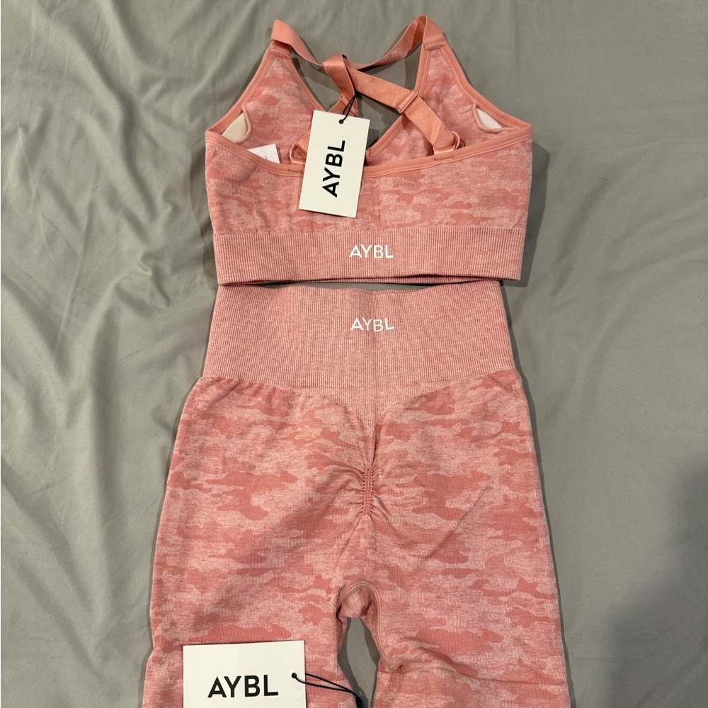 AYBL Blush Camo Workout Set - Picture 2 of 2